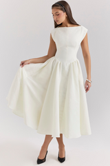 Lucia - Pleated Midi Dress
