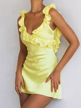 Zinnia™ | Yellow Ruffle Dress