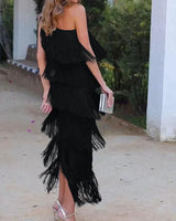 Lauren - Maxi Dress with fringes