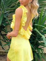 Zinnia™ | Yellow Ruffle Dress