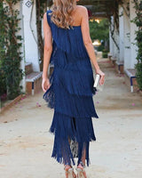 Lauren - Maxi Dress with fringes