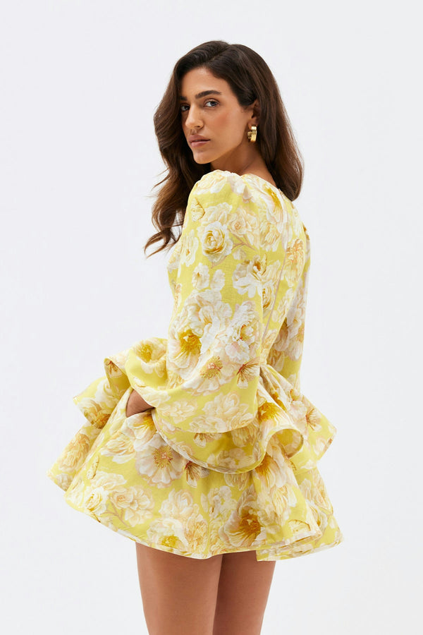 Raelynn - Floral Ruffle Mini Dress
