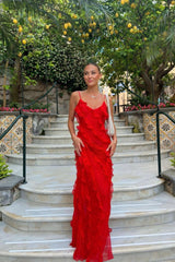 Zara - Ruffled Maxi Dress