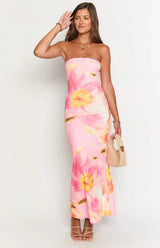 Arizona - Bloemenprint Maxi Jurk