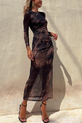 Nina™ | Mesh Long-Sleeved Dress