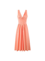Ariana - V Neck Corset Flare Midi Dress