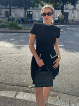 Reeta™ | Cap-Sleeve Mini Dress