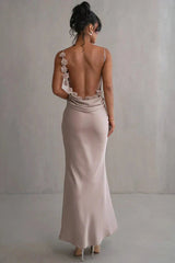 Cassiane - Satin Flower Dress