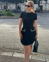 Reeta™ | Cap-Sleeve Mini Dress
