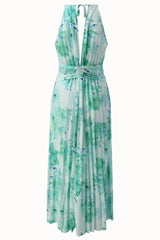 Alesa | Boho Halterjurk Luchtige Zomerjurk met Bloemenprint