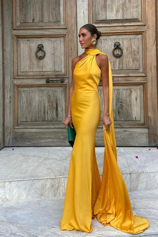 Adaline - Timeless Cape Maxi Dress