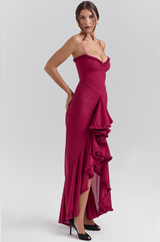 Edith - Charming Ruffled Gown