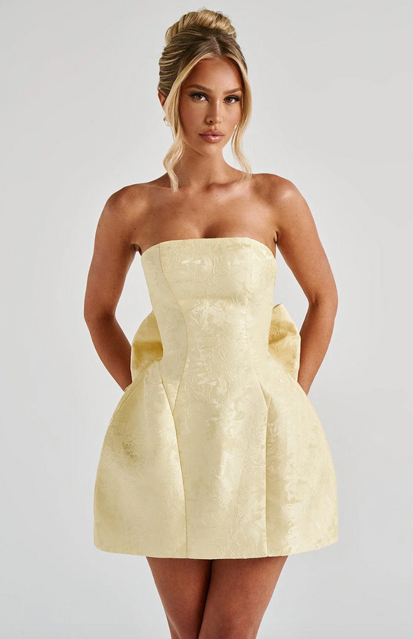 Avy - Stunning Bow Mini  Dress