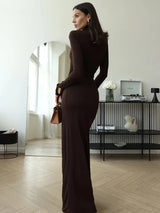 Nyomi™ | Modern dress with high slit