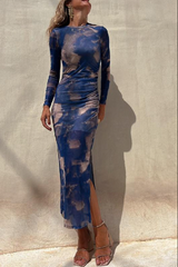 Nina™ | Mesh Long-Sleeved Dress
