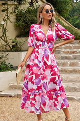 Innova - V Neck Midi Dress