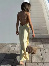 Nikka - Long Satin Slip Maxi Dress